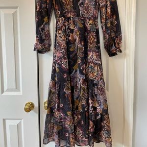 Multicolor midi dress